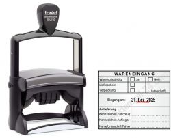 Stempel Wareneingang Anlieferung 54110