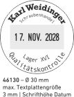 46130 Trodat Printy Stempel mit Datum Rund ø 30 mm