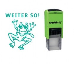 4922 Trodat Edy Fix Motivationsstempel Weiter So! und Motiv Frosch