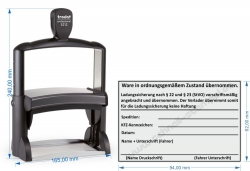 5212 Trodat Professional Ladungssicherung vorschriftsmäßig angebracht und übernommen