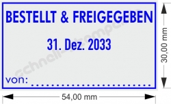 5460 Trodat Professional Bestellt und Freigegeben