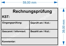 4927 Stempel Rechnungsprüfung Kostenstelle