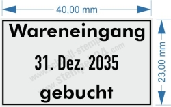 5430 Trodat Professional Wareneingang Gebucht