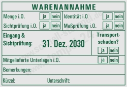 5480 Trodat Professional Stempel Warenannahme Sichtprüfung Maßprüfung