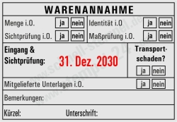 5480 Trodat Professional Stempel Warenannahme Sichtprüfung Maßprüfung