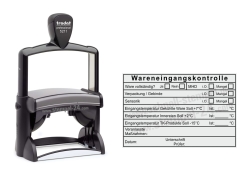 Stempel Wareneingangskontrolle MHD Tiefkühlware Innereien Temperatur • 5211