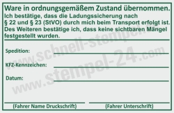 Ladungssicherung nach § 22 und § 23 (StVO) • 5211
