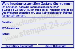 Ladungssicherung nach § 22 und § 23 (StVO) • 5211