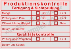 Prüferstempel für Qualitätskontrolle & Sichtprüfung | Stempel für Fertigungsprüfung & Produktionskontrolle | 5208