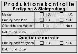 Prüferstempel für Qualitätskontrolle & Sichtprüfung | Stempel für Fertigungsprüfung & Produktionskontrolle | 5208
