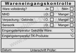 HACCP‑Stempel & Wareneingangskontrolle – Zuverlässige Dokumentation für Lebensmittelbetriebe • 5208