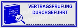 Stempel Vertragsprüfung Durchgeführt • 4915