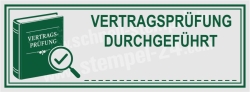 Stempel Vertragsprüfung Durchgeführt • 4915