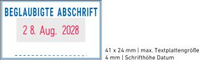 Stempel Trodat Professional 5430 Office Beglaubigte-Abschrift