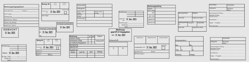 Kontierungsstempel Muster