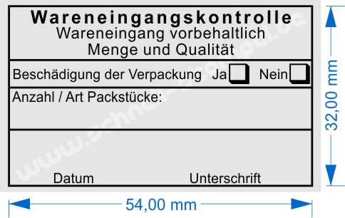 Trodat Professional 5206 Wareneingangskontrolle Anzahl