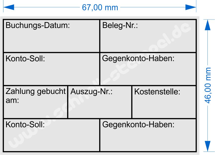 Muster Kontierungsstempel Buchung Datum Gegenkonto Kostenstelle