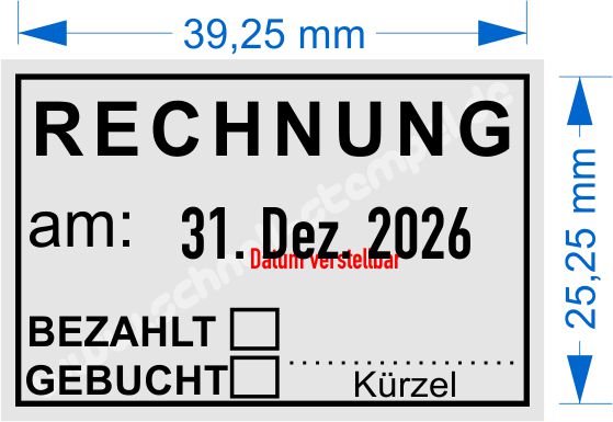 Muster Stempel Rechnung Bezahlt Gebucht Kürzel