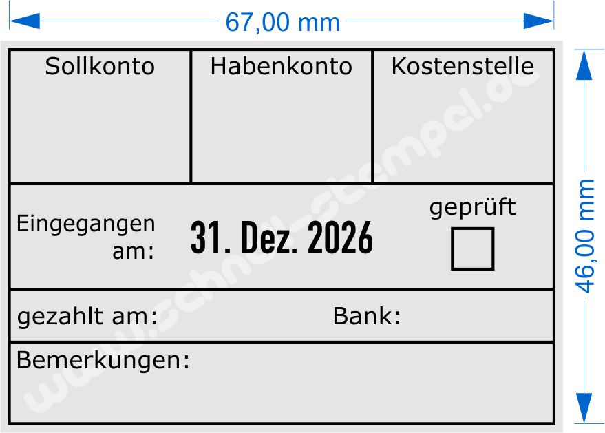 Muster Buchungsstempel Rechnung Sollkonto Habenkonto Kostenstelle geprüft